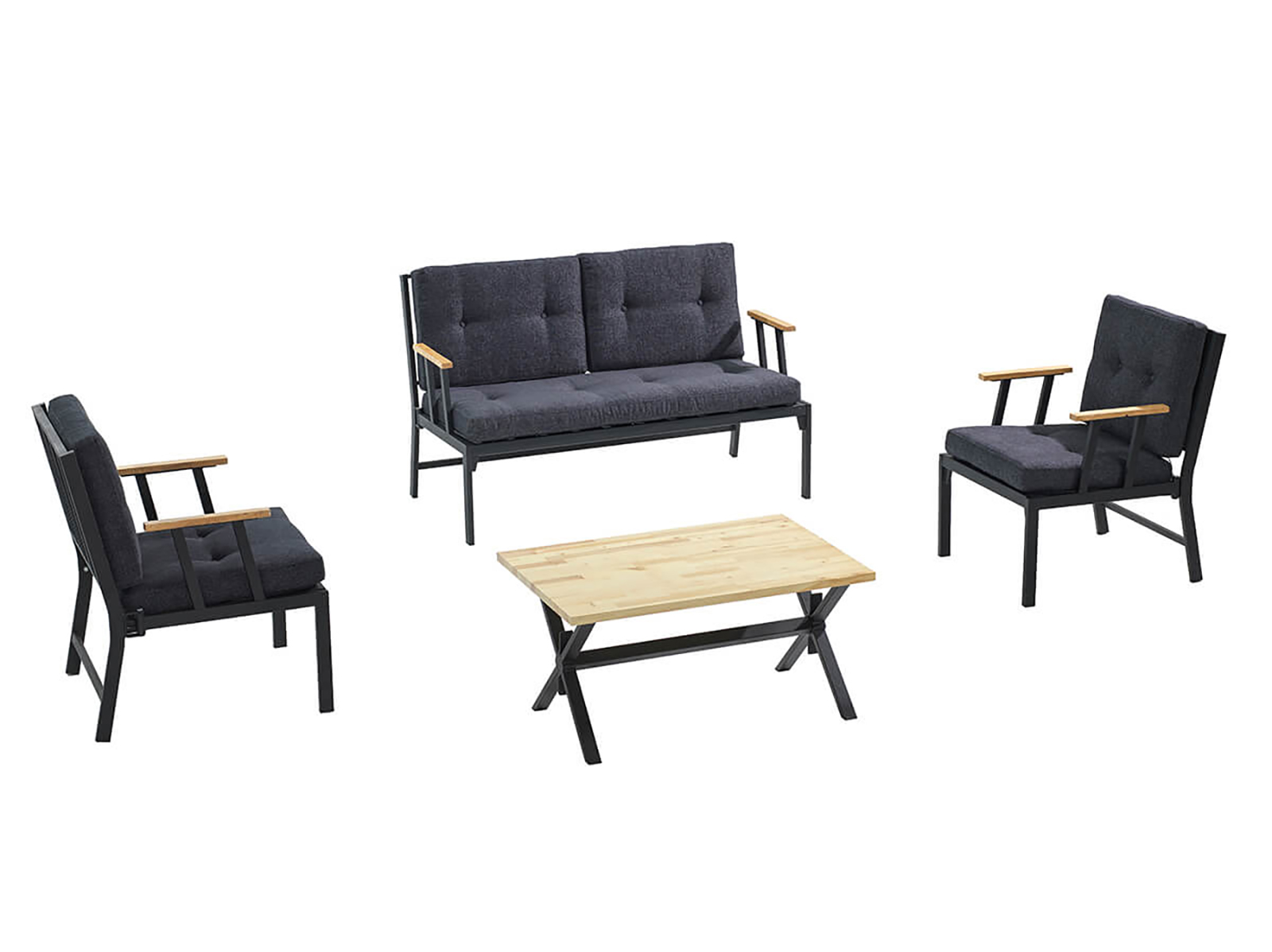 Lotus Foldable Garden Furniture UN MET Metal Karyola Baza