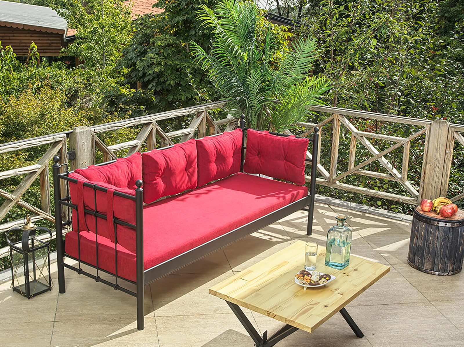 Lalas Minderli Metal Sofa